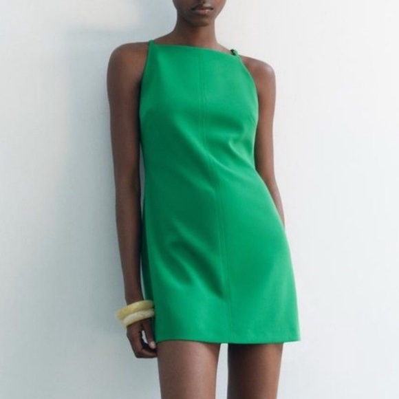 Zara Dresses & Skirts - Zara Green Mini Dress